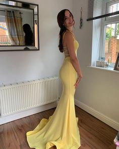 Debs Dresses, Yellow Formal Dress, Yellow Mermaid, Yellow Prom, Prom Evening Dresses, Prom Dress Inspo, Deb Dresses, Evening Party Dresses, Prom Dresses Yellow