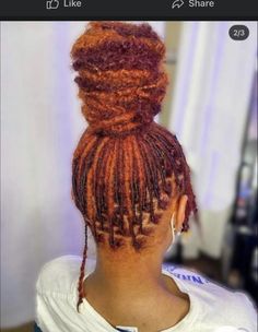 Colored Dreads, Hd Lace Wigs, Top Knot Bun, Knot Bun, Ginger Hair Color