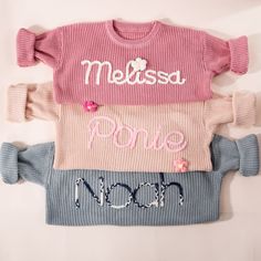 Personalized Baby Sweater With Name – Custom Baby Clothes, Toddler Knit Sweater, Baby Shower Gift Enhance your little one's wardrobe with our Personalized Baby Sweater With Name, crafted for style, comfort, and uniqueness. This custom knit sweater makes an ideal choice for your baby's essentials or a thoughtful baby shower gift, combining high-quality materials with a personalized touch. Shop now for a special keepsake that will be cherished for years to come. Key Features Custom Name DesignPers Baby Sweater With Name, Toddler Knit Sweater, Sweater With Name, Thoughtful Baby Shower Gifts, Custom Baby Clothes, Personalized Gifts For Kids, Baby First Christmas Ornament, Baby Sweater, Family Ornament