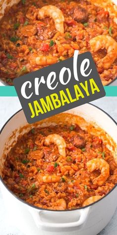 the recipe for crepe jambalya is ready to be eaten and served