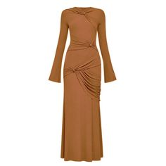 Sku CY-!124345 Material Knit Style Skinny, LongSleeve Feature Asymmetric,Pleated Neckline / Occasion Casual, Urban, Stylish Seasons Spring, Autumn Type Maxi Dresses Color Black, White, Brown Size S, M, L, XL Size Chart: Please consult the size chart we provide for this item's measurements to help you decide which size to buy. Please note: There may be 1-3cm differ due to manual measurement. CM Bust Shoulder Sleeve Waist Length One size / / / / / S 78-88 33 62 70 135 M 82-92 34 63 74 136 L 86-96 Pleated Material Dress, Knit Long Skirt, Pleated Knit, Soft Dramatic, Money Collection, Pleated Neckline, Maxi Dress Collection, Material Dress, Casual Dress Pants