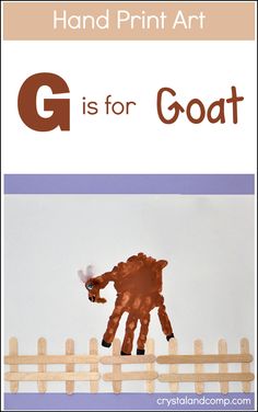 hand print art is for goat