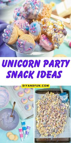 unicorn party snack ideas for kids and adults