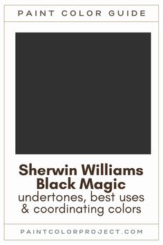 the color guide for sheryln williams's black magic