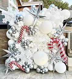 Brand: CYMYLARColor: TransparentFeatures: Package includes: 5 36 inch snowflake foil balloons. Straw and ribbonMaterial: high-quality aluminum film material, environmentally friendly and durable, good gas retention.Applicable scene: winter snowflake theme birthday party decoration, winter theme Frozen party decoration, baby shower, wedding. graduation,Huge transparent snowflake balloon design with beautiful shape. Let it adorn your party and create unforgettable memories for you and your family.BUY with SATISFACTION from CY MYLAR - Please feel free to contact with us. We offer 24/7 live chat support and try our best to solve the problems for you.Details: The giant snowflake balloon, with beautiful shape, is the best choice for winter party decoration. Aluminum film material, environmental Warm Lighting, Winter Party, Winter Theme, Balloon Decorations, String Lights, Balloons, Christmas Decorations, Birthday, Christmas