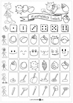 an activity sheet for children to learn how to draw fruits and vegetables with pictures on them