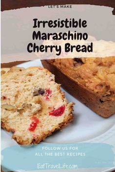 Recipe for how to bake maraschino cherry bread Amaretto Bread, Cozy Bakery, Brunch Picnic, Simple Desserts, Bread Homemade, Holiday Favorite Recipes, Awesome Recipes