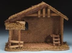 Nativity Stable Fontanini - By Roman - The Country Christmas Loft Fontanini Nativity, Nativity Creche, Nativity Stable, Christmas Manger, Valley Village, Christmas Play, Christmas Nativity Scene, Christmas Villages, Christmas Store