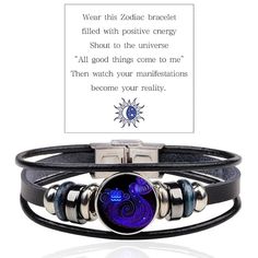 PRICES MAY VARY. ZODIAC TIE BRACELET: Express your unique style with our elegant zodiac tie bracelet, featuring intricate designs inspired by the celestial bodies. SPIRIT BRACELET: Embrace your inner spirit with our enchanting spirit bracelet, crafted with care to enhance your spiritual journey and connection with the universe. MANIFESTATION BRACELET: Manifest your desires with our empowering manifestation bracelet, designed to help you focus your intentions and attract positive energy into your Manifestation Bracelet, Universe Manifestation, Tie Bracelets, Zodiac Bracelet, Handmade Beauty Products, Handmade Beads, Intricate Designs, Bracelet Jewelry, Spiritual Journey