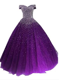 Glam Sequins Off the Shoulder Ball Gown Sweetheart Gowns Vestidos Color Uva, Quinceañeras Dresses, Robes Quinceanera, Purple Quinceanera, Prom Dress Pictures, Modern Dresses, Quinceanera Ideas, Quinceanera Dress, Different Dresses