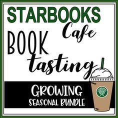 starbucks sign with the words starbucks books cafe tasting growing seasonal bundle