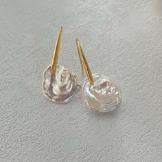 Wedding Bridal Jewellery, Pearl Earrings Dangle, Baroque Pearls, Hook Earrings, Gold Vermeil, 18k Gold, Dangle Drop Earrings, Dangle Earrings, Gifts For Her