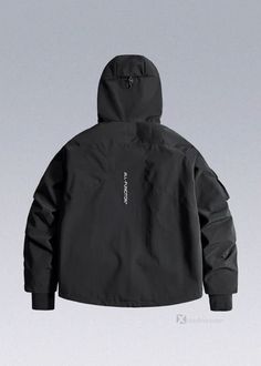 AIR BORNE Warcore Winder Jackets - Affordable Techwear - X Jackets With Hoodies, Black Techwear, Ma 1 Jacket, Goth Clothes, Goth Outfits, Shop Top, Cargo Pants, Fashion Branding, Black And Grey