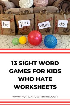 Site Words Kindergarten Games, Sight Word Practice Activities, Literacy Games Outside, Fun Site Word Games, Games To Teach Sight Words, Sight Word Fun Activities, Interactive Learning Games, Site Word Games Kindergarten, Site Words Games