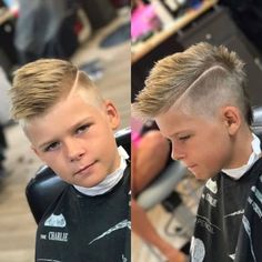 Faux Mohawk Boys, Little Boy Mohawk Faux Hawk, Mohawks For Boys, Haircut Short Sides Long Top, Boys Faux Hawk Haircut, Modern Mullet Boys, Pompadour Mohawk, Boy Haircut Short