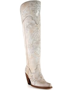 Bridal Cowboy Boots, Dan Post Womens Boots, White Western Boots, Bride Essentials, Everyday Steampunk, Wedding Cowboy Boots, White Cowgirl Boots, Western Fits, Dan Post Boots