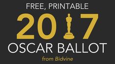 Free 2017 Oscar Ballot (Print This PDF Before Your Party!) Movies About Food, Oscars Theme Party, Oscars Party Ideas, Academy Awards Party, Hollywood Birthday, Oscar Viewing Party, Oscar Night, Movie Themed Party, Red Carpet Party