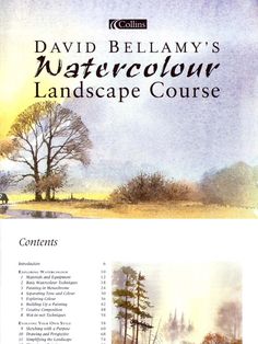 Practice Watercolor, Landscape Sketching, Watercolour Landscapes, Basic Watercolor, Watercolour Landscape, Landscape Sketch, Watercolor Lessons, Water Colours