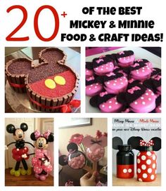 mickey and minnie mouse food and craft ideas