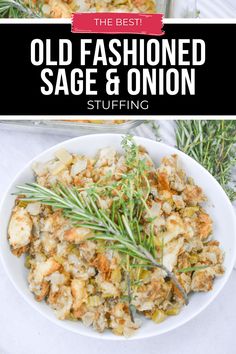 the best old fashioned sage and onion stuffing