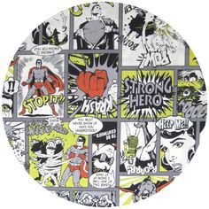 an image of comic panels on a plate