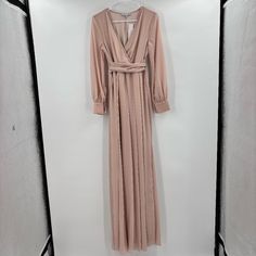 Baltic Born Lydia Long Sleeve Maxi Dress Blush Pink Size Small New With Tags. No Slits, Surplice Neckline, With Wrap Around Waist Tie. Dress Blush Pink, Baltic Born, Surplice Neckline, Sleeve Maxi Dress, Long Sleeve Maxi, Long Sleeve Maxi Dress, Waist Tie, Wrap Around, Blush Pink