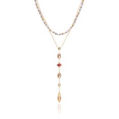 Cascading Gems Y-Necklace Elegant Gold Lariat Crystal Necklace, Tudor Court, King Henry Viii, King Henry, Mary I, Elizabeth I, The Tudor, Precious Gemstones, New Wardrobe