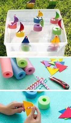 Construction Paper, Preschool Learning, Kid Crafts, Summer Crafts, Toddler Crafts, Craft Activities, Crafts Ideas, Kids Activities, Preschool Crafts