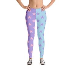 Blue Elastane Leggings For Spring, Trendy Fitted Purple Leggings, Trendy Stretch Purple Leggings, Spring Blue Compression Leggings, Trendy Blue Stretch Leggings, Spring Compression Full-length Leggings, Compression Full Length Leggings For Spring, Fitted Purple Leggings, Trendy Fitted Footless Pants