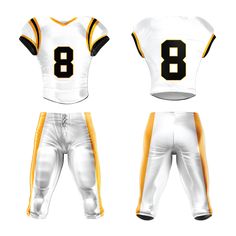 The price shown in listing is for 10 custom American Football uniform sets. Top, Padded Shorts. INCLUDED AT NO ADDITIONAL COST is the Players Name, Number, And Team Logo / Sponsor. Made of 100% Polyester fabric with dye sublimated uniforms. Ordering Info: It works best when you contact us first before you order, that way we can make sure you are getting the best deal, and more importantly that you are getting exactly the type of uniform / style you need. After you purchase your custom uniform se American Football Uniform, American Football Uniforms, Uniform Style, Jersey Uniform, Custom Uniform, Football Uniform, Cool Boy Image, Padded Shorts, Foot Ball