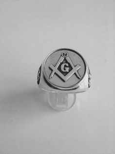 Varouxi Skull Masonic Ring For Mens Handmade Freemasonry Masonic Jewelry, Masonic Symbols, Masonic Ring, Signet Rings, Hand Cast, Signet Ring, Silver 925, Cufflinks, Greece