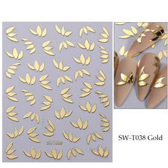 Gold Leaf Nail Sticker Art – Queencloth