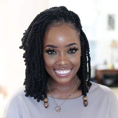 Small Passion Twist Hair - Indique Hair Bob Spring Twist, Short Crochet Braids, Twisted Braids, Twist Hairstyle, Spring Twist Hair, Cabello Afro Natural, Synthetic Braiding Hair, Crochet Styles, Afro Twist