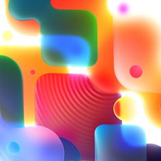 an abstract background with different colored shapes