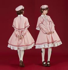 Summer Fairy -Cardcaptor Sakura: Clear Card- Lolita OP Dress with Cape Dress With Cape, Summer Fairy, Plaid Outfits