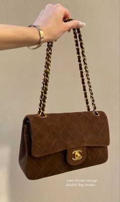 Brown Chanel Bag, Chanel Resort, My Style Bags, Luxury Purses, Bags Aesthetic