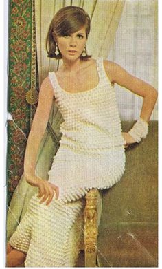 CROCHET DRESS PATTERN Vintage 70s Paris Evening Dress Pattern Instant Download Paris Evening, Crochet With Beads, Boho Dress Pattern, Evening Dress Pattern, Dress Pattern Vintage, Party Boots, Evening Dress Patterns, Vintage Dress Patterns