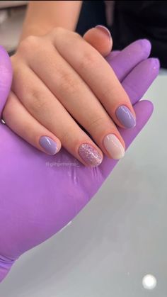 Purple Gel Nails, Hippie Nails, Fancy Nails Designs, Gelish Nails, Chic Nails