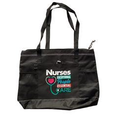 Tote Work Bag Nursing/Nurses Essential Care Worker 18" X 14" Mesh Pockets Black Brand New, No Tags Don't Miss Out On Amazing Deals! Check Out My Other Listings For Unbeatable Discounts. Bundle Your Purchases For Even Bigger Savings. Feel Free To Reach Out With Any Questions Before Bidding Or Buying! Care Worker, Work Bag, Womens Tote Bags, Nursing, Black Color, Mesh