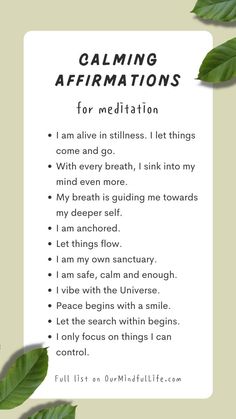 Healing Meditation Guided, Beginners Mind Quote, Yoga Mantras Affirmations, Yoga Mantras Quotes, Guided Meditation Scripts Mindfulness, How To Practice Mindfulness, How To Calm Your Mind, Relax Techniques, How To Meditate For Beginners