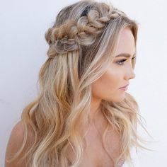 We ❤️ this! #gorgeous #weddinginspiration #mghair What looks do you love? See our FB page or check out mghairandmakeup.com! Half Up Half Down, Down Hairstyles, Half Up, Prom Hair