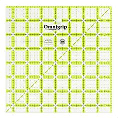 the omigrip pattern is shown in yellow and white, as well as an image of