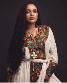 🇪🇷ERITREAN/ETHIOPIAN🇪🇹🌟 on Instagram: “Habesha😻🤗 @habesha_scandinavia #culture #habesha” Gaun Fashion, White Watch