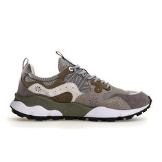 Flower Mountain Yamano 3 Sneaker (Men) - Grey/Light Grey – The Heel Shoe Fitters Hiking Style, Urban Sneakers, Flower Mountain, Hiking Fashion, Sneaker Men, Grey Light, Casual Lace, Rubber Sole, Cork