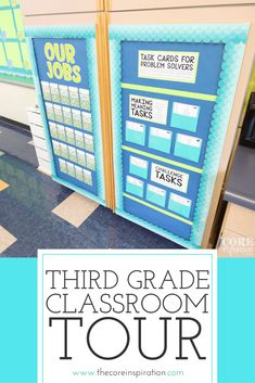 the third grade classroom tour poster is shown