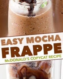 the cover of easy mocha frappe mcdonald's copycat recipe