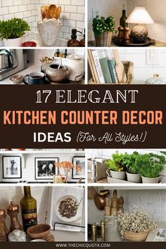 kitchen counter decor ideas for all styles