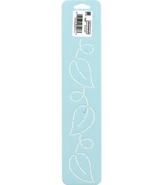 a blue bookmark with the word love on it's front and back side