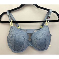 Victoria's Secret Sexy Tee Lightly Lined Demi Lace Bra Size 38d Stretch Underwire Bra In Light Blue, Light Blue Stretch Underwire Bra, Balconet Bra, High Neck Bra, Victoria Secret Fashion, Full Coverage Bra, Victoria Secret Fashion Show, People Shopping, Demi Bra