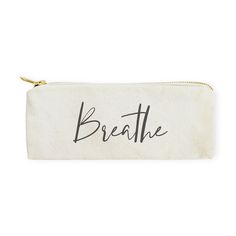 "How cute are these motivational pencil pouches for back to school? These 100% cotton canvas pencil cases make the perfect pouch for all ages! Its unique design and style caters to all personalities. Simply fill with pens, pencils, stationery or even travel essentials! Not only are these pouches a cute stationery accessory, they are the perfect size for your makeup brushes and cosmetics! Material: 100% Cotton Canvas Fabric Heavy duty cotton canvas fabric High quality gold zipper Size: 8\" W x 3\ Diy Crafts For School, Pencil Pouches, Diy Pencil Case, Canvas Pencil Case, Diy Pencil, Diy School Supplies, Everyday Gifts, Stationery Accessories, Pens Pencils